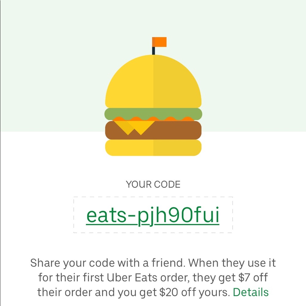 uber eats code